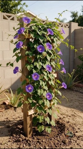 DIY Wooden Ladder Climbing Plant Trellis​
