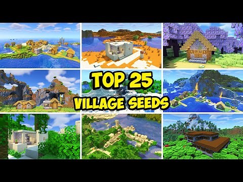 TOP 25 BEST VILLAGE SEEDS For Minecraft 1.21!