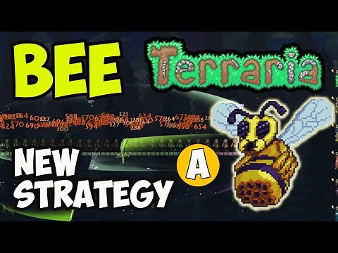 Terraria 1.4.4.9 Master Mode - Queen Bee (NEW Strategy, Boss Fight, How to Summon)