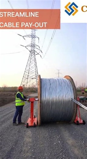 20 Ton Hydraulic Cable Reel Stand – Beast Mode Activated! 😱💪