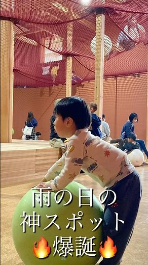 雨の日どうする？九州最大級の木の室内遊び場が最高だった😆