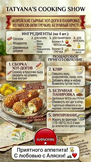 🔥 КОРЕЙСКИЕ СЫРНЫЕ ХОТ ДОГИ 🍢 Безумный хруст и СЫРНАЯ ЛАВА 🧀