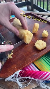 Passing on family recipes and making banana Atole 🍌 ☕️ Get organic stone ground blue corn pinole at pinoleblue.com #atole #banana #plantain #pinole | Pinole Blue