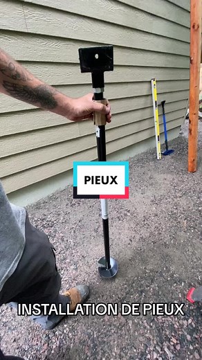 Installation de pieux vissés Pylex pour terrasse