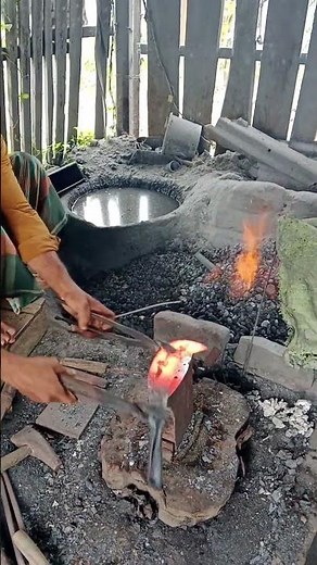 How to make the billhook by blacksmith worker. #blacksmith #viral #shorts #work