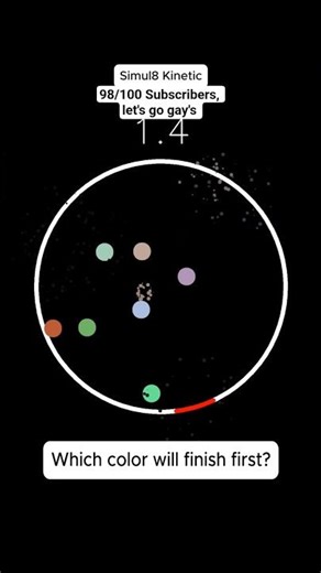 Bouncing ball simulation 31 #shorts