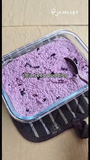 Blueberry chia seed pudding #healthyfood #healthyliving