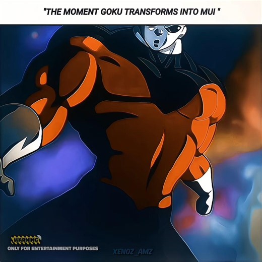 Moment before disaster goku transform into mui#goku#dbz#dbs