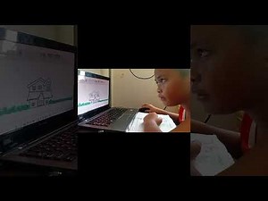 Drawing using Paint app