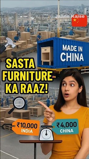 China ka Furniture Itna Sasta Kyu Hai? #china #furniture #sasta #chinacabinet