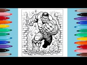 The Incredible Hulk Coloring Page | Superhero Hulk