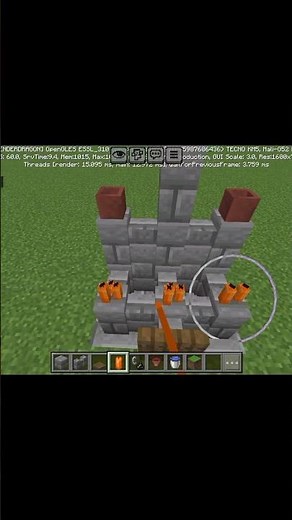 How to build a mini castle in minecraft bedrock edition #shortfeed