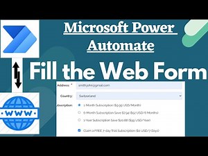 Power Automate Desktop Web Automation-2 |Web Form Filling - Textbox, Dropdown, RadioButton, Checkbox