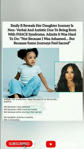 😢💔 Emily B reveals her daughter’s sacred journey — nonverbal, autistic, PHACE warrior 🕊️✨