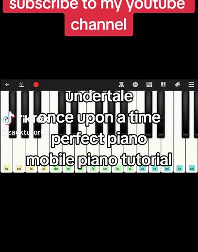 Undertale - Once Upon A Time perfect piano #pianotutorial #piano #perfectpianoapp #perfectpiano #mobilepiano #undertaleost #undertalepiano #undertale