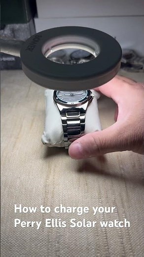 How to charge your Perry Ellis Solar watch