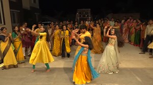 2.2M views · 50K reactions | Wedding haldi dance performance  . . . . . . #weddingdance #wedding #dance #bride #weddingday #firstdance #weddingphotography #weddinginspiration #weddingdress #weddingideas #weddingchoreography #dancer #weddingseason #weddingplanner #weddingdj #sangeetdance #weddings #indianwedding #love #weddingdances #sangeet #groom #trend #virals #videos #wedding #viralreelschallenge #love | Tirupati Studio | Facebook