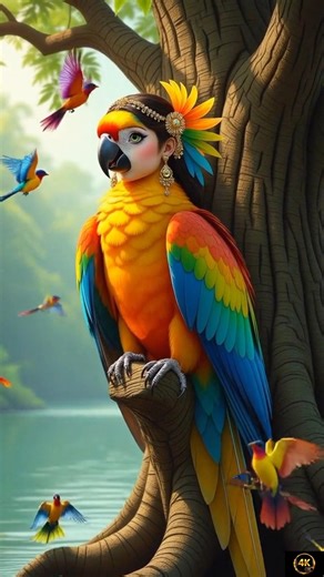 Mystical Bird With Human Face 😳🦜 | Nature’s Hidden Secret Revealed #birds #nature #amazing