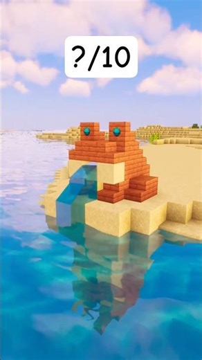 Frog Fountain - Minecraft Tutorial #shorts #minecraftbuilding