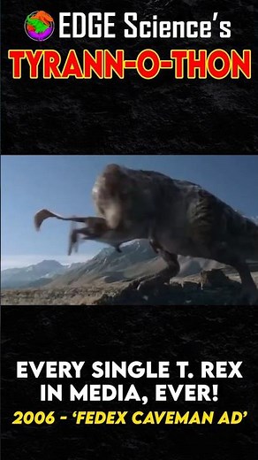 Every T.rex In Media, Ever! - 2006 - 'FedEx - Caveman' | Tyrann-O-Thon #shorts