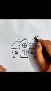 Haunted House Drawing for Kids! 👻✨ #drawing