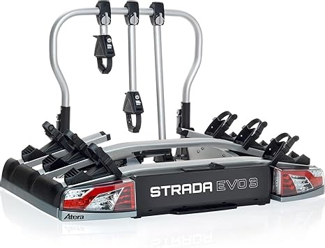 ATERA 022701 Fahrradträger für die Anhängerkupplung Fahrradträger für die AHK Anhängevorrichtung Anhängerkupplung 1075mm 261mm 108cm 711mm 28cm 23,2 19.8kg