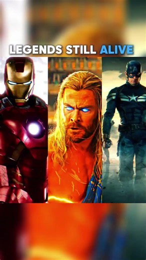 3 LEGENDS STILL ALIVE THOR , CAPTAIN AMARICA, IRON MAN