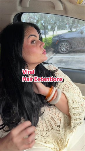 The viral hair extensions are now available in 16” and 20” #hairextensions #hairpiece #thinhair #affordablehair