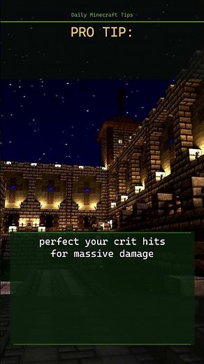 Minecraft tip: perfect your crit hits for massive damage ⚔️