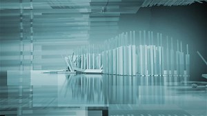 Download Fragments and Pieces Falling 3D Rendering for free