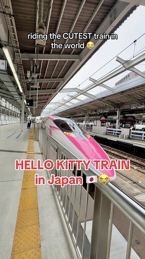 RIDING THE HELLO KITTY TRAIN IN JAPAN 😭 This train runs only ONCE A DAY! It starts from Hakata (Fukuoka) at 7:04 AM, returning from Shin-Osaka at 11:37 AM, with stops in Osaka, Kobe, Hiroshima, and Fukuoka, so it’s perfect for hitting Japan’s top spots! 🎀 🚨 Car 2 is the one you NEED—it’s all Hello Kitty themed, but the seats are non-reserved, so unfortunately you can’t book it ahead of time. Make sure to line up early at the station! We boarded in Osaka and found plenty of seats, but better s