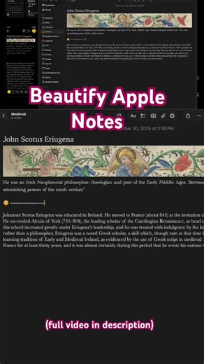 How to Make Your Apple Notes Beautiful #applenotes #macos #tutorial