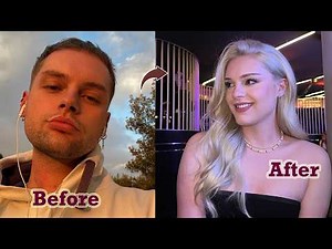 A young man who looks incredibly stunning as a woman after makeup | Cross-dressing transformation.