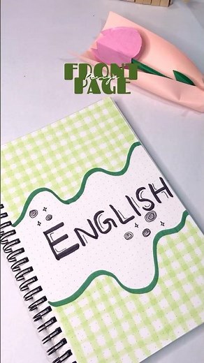 Easy front page design for assignments ,journal ,projects ✨| #frontpage
