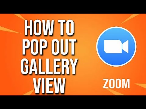How To Pop Out Gallery View Zoom Tutorial