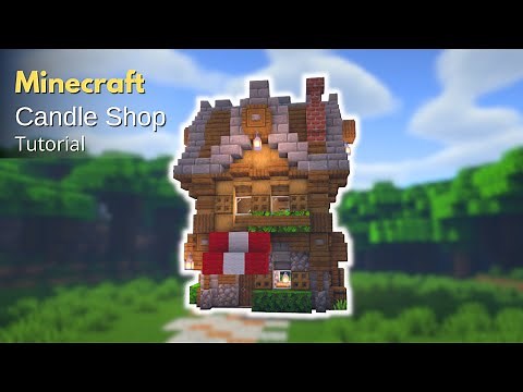 Minecraft: How to Build a Medieval Candle Shop | Candle Shop (Tutorial)
