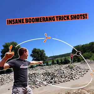 An Insane Boomerang trick shot | Sam Tabor
