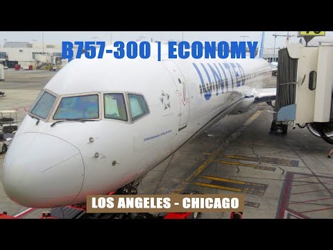 Full Flight | United Airlines Boeing 757-300 | Economy | Los Angeles to Chicago