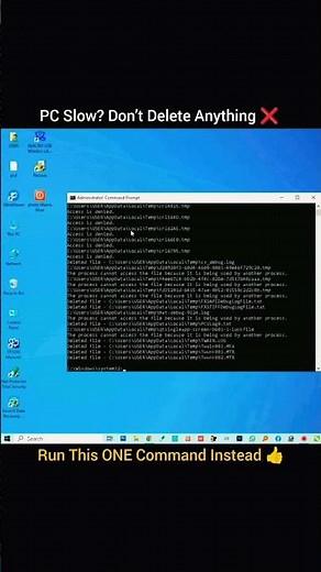 🚀 How to Speed Up Your Slow PC with One Simple CMD Command #pctips #speeduppc #computerrepair