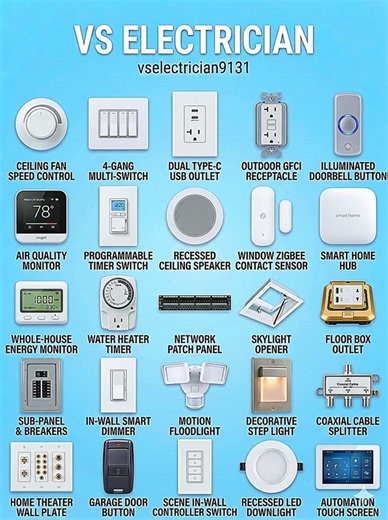 modern residential electrical components and smart home automation devices.
