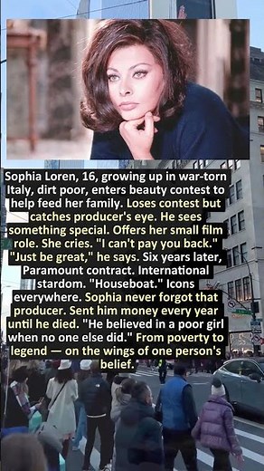SOPHIA LOREN FROM POVERTY TO STARDOM AT 16 🌟💛
