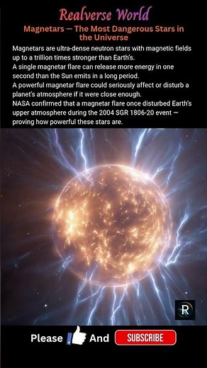 Magnetars: The Most Dangerous Stars Ever Discovered. #astronomy #space #science #star