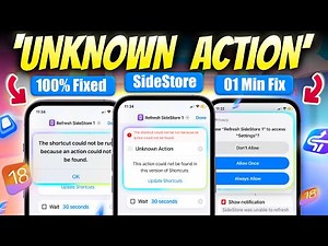 Fix UNKNOWN ACTION SideStore Auto Refresh Error Quickly!