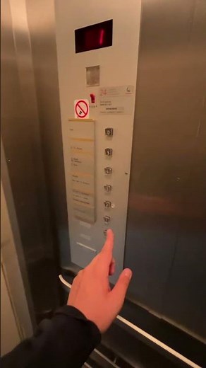 Testing the stop switch in an old elevator modernized by Schindler R-Series!