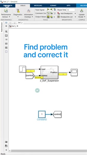 Debugging Trick in Simulink #matlab #simulink #engineering #control