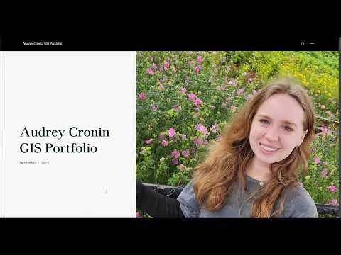 Audrey Cronin GIS Portfolio