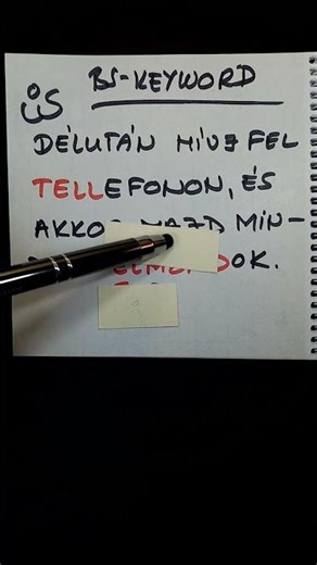 TELL - (BS-Keyword Dictionary) #szókincsfejlesztés #angol #kiejtés
