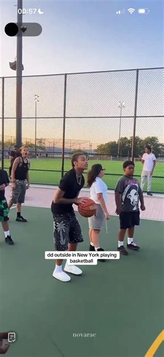 DD osama playing basketball in New york 🏀❤️#dd #ddosama