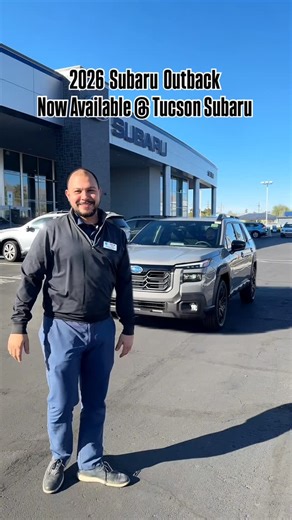 Tucson Subaru on Instagram: "🔥 NEW ON THE LOT! 🔥 The all-new 2026 Outback has landed at Tucson Subaru and it’s a showstopper 👀 with a totally redesigned look, advanced tech, and legendary Subaru capability ready for every road and trail 👉 Standard Symmetrical All-Wheel Drive and upgraded EyeSight® safety tech help you go farther with confidence 👉 Cutting-edge 12.1″ touchscreen + 12.3″ digital cluster puts connectivity and control right where you want it 👉 Spacious interior with room for ge