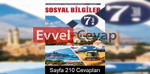 7. Sınıf Sosyal Bilgiler Ders Kitabı Cevapları Yıldırım Yayınları Sayfa 210 - Evvel Cevap